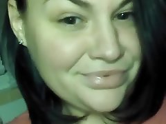 Babe Brunette Close Up Facial Webcam 