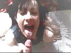 French Amateur Cum in mouth 