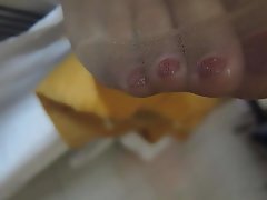 Masturbation Stockings Lingerie Footjob 